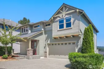 front of the house