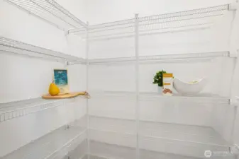 Pantry off kitchen