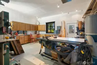 Full size 2-car garage and workspace!