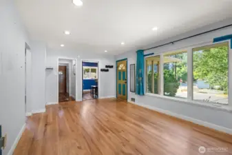 Front room looking towards the kitchen