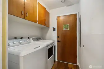 Laundry by back door