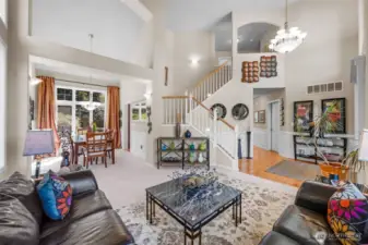 Front living area looking towards dining room