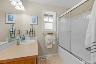 Full bathroom upstairs