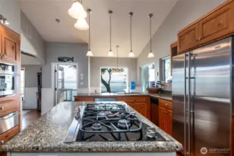 Enjoy views from the kitchen.