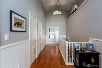 Striking entry to the home.