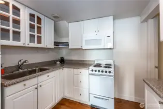 Kitchen on lower level.