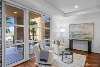 Soak in natural light and breathtaking views from your spacious, open-concept living area.