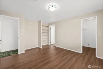 Bedroom #4 with Walk-in closet.