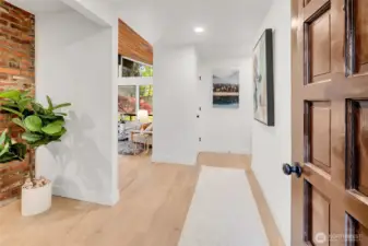 Open entryway allows you to feel the expansiveness of the home.