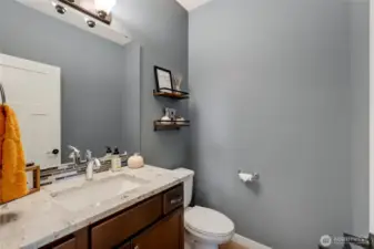 Main floor Powder Room, granite in all bathrooms!