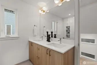 full bath on the second floor