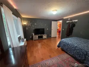 bedroom 3 has chalkboard walls