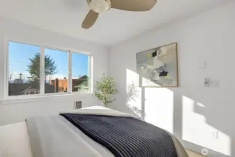 Large separate bedroom.