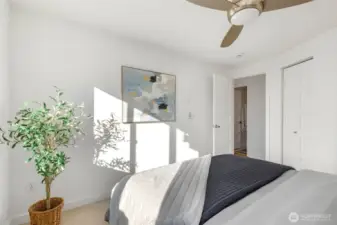 Large separate bedroom.