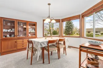 Formal dining room right off the kitchen & family room