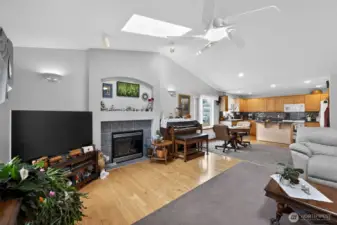 Living room and Kitchen