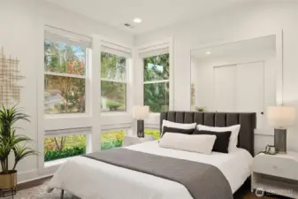 Main floor bedroom or office space