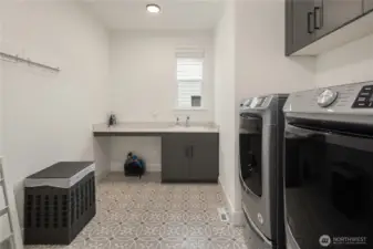 Laundry room on upper floor