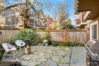 Stone Patio for Entertaining