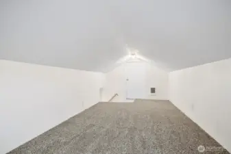 Brand new carpet and insulation in the attic area.