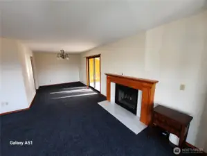 Upstairs living and dining