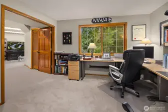 Bedroom has suite/gameroom off of it
