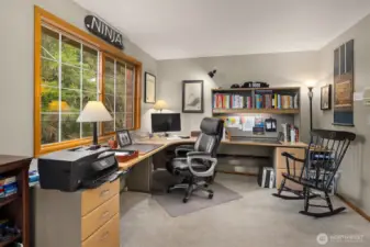 Upper bedroom currently an office