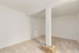 Secondary basement room.