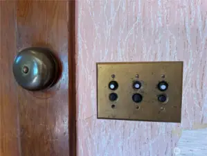 Original Doorbell and Light Switches