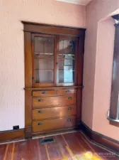 Dining Room Original Built-In Cabinet