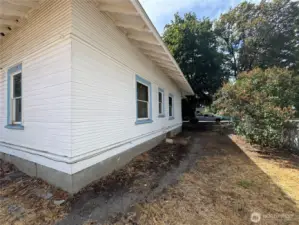 Back and side of house