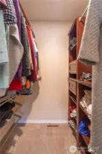 Primary walk in closet