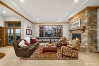 Lower level family room