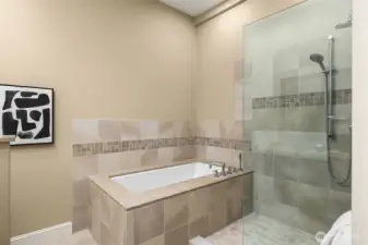 Soaking Tub and Separate Shower