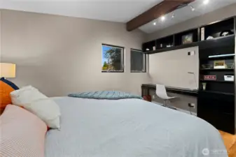 Primary bedroom. The built in desk provides an additional work from home area over and above the 5 bedrooms.