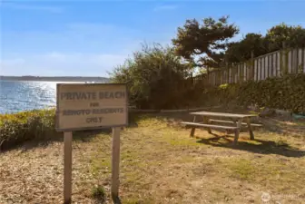 Residents of the Arroyos have access to a private beach in the neighborhood