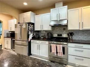 Kitchen upgraded with gas stove