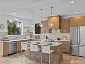 Stunning kitchen perfect for entertaining guests and family