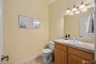 Half bath on the main level