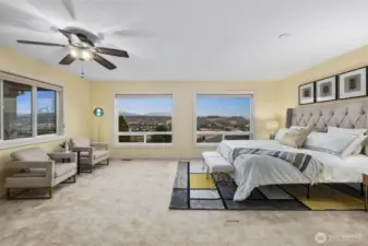 Primary suite with beautiful views