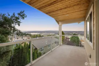 Private primary balcony with scenic views, perfect for morning coffee