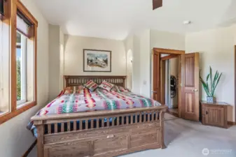 Primary bedroom with incredible views!