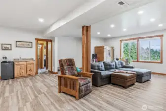 downstairs living space