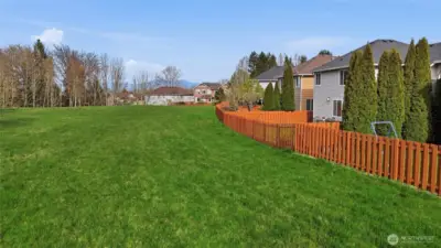 Large, maintained greenbelt for privacy and wildlife viewing.