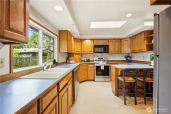 Kitchen from dining room
