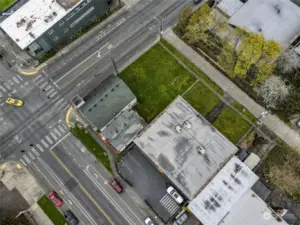 Top arial view of the property which shows the back of the property.