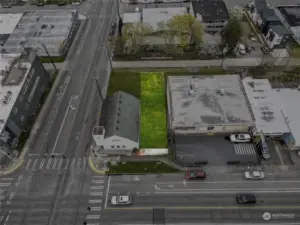This is an image of the lot with the building virtually excluded to give you a view of what the lot looks like with the building there.