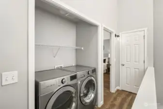 Upstairs laundry...no stairs!