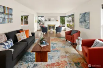 Spacious living room