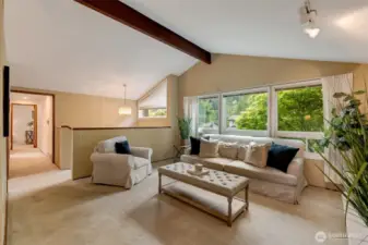 Living Room view, looking toward hallway